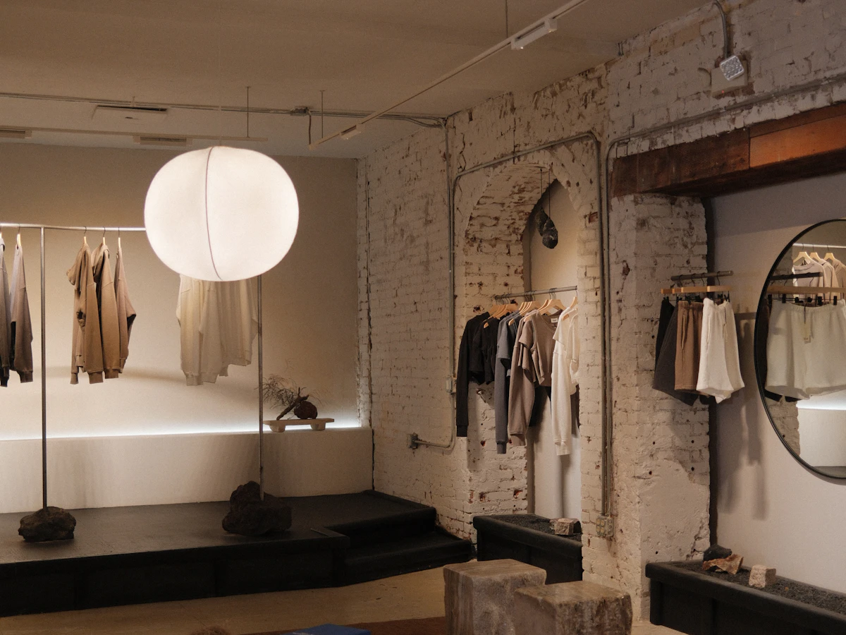 Clothing displays in an independent retail setting
